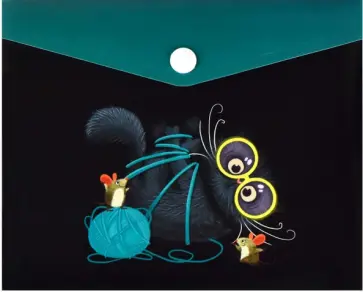 Папка для документов Кот и мышки, А6 обложка книги