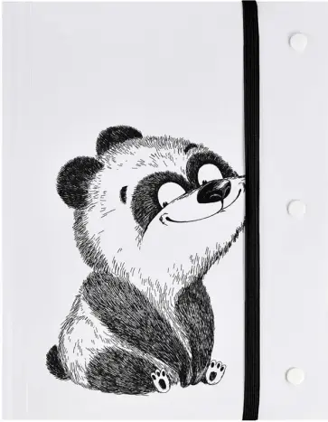 Папка для чертежей и рисунков Крэйзи Панда, А5 обложка книги