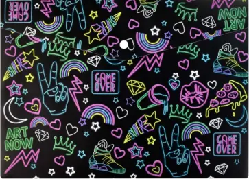 Папка для школьных тетрадей Стрит арт, А4 обложка книги