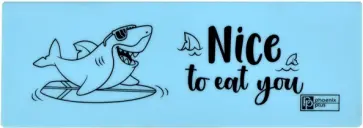 Пенал школьный Акула,  полистирол, 18х6х2,5 см обложка книги