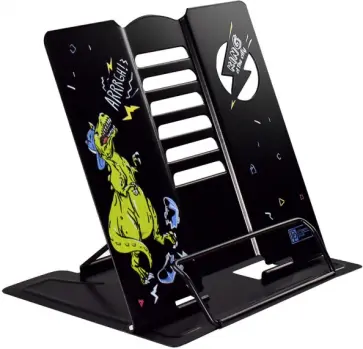 Подставка для книг и учебников Злой Дино, металлическая обложка книги