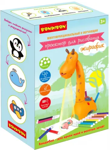 Проектор для рисования обучающий Жирафик обложка книги