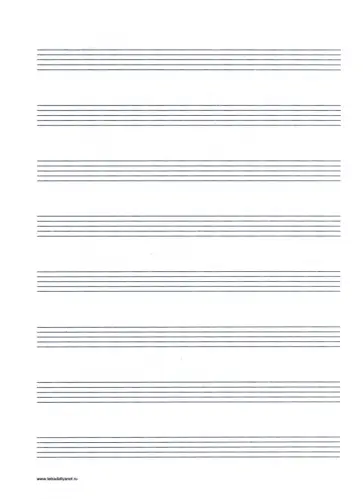 Нотная бумага, 50 листов, А5 обложка книги