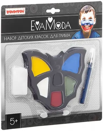 Набор детских красок для грима Eva Moda, 6 цветов обложка книги