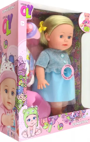 Кукла Oly функционая, пьёт, писает, озвученная, с аксессуарами обложка книги