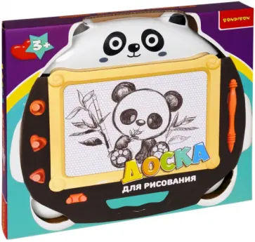 Доска для рисования со стилусом и 3 печатями Панда обложка книги