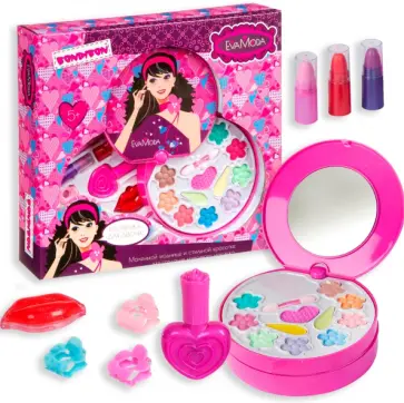 Набор детской декоративной косметики Eva Moda, Косметичка-диск обложка книги