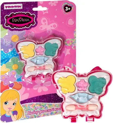 Набор детской декоративной косметики Eva Moda, тени для век обложка книги
