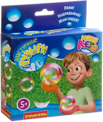 Набор Эластичные радужные мыльные пузыри Наше Лето обложка книги