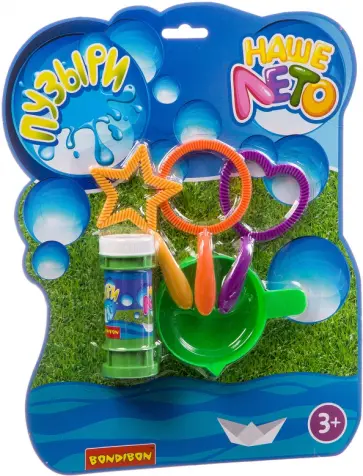 Набор мыльные пузыри с рамками и тарелкой Наше Лето обложка книги