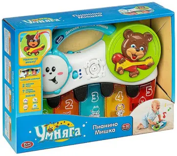 Игрушка пластиковая развивающая "Пианино Мишка" обложка книги