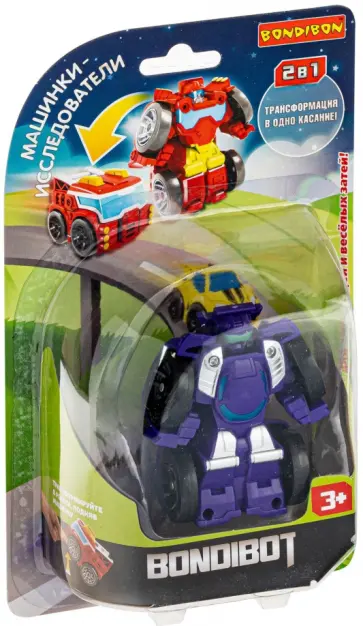 Трансформер 2 в 1, робот-машинка исследователь обложка книги