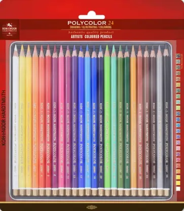 Карандаши цветные художественные Polycolor, 24 цвета обложка книги