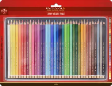 Карандаши цветные художественные Polycolor, 36 цветов обложка книги