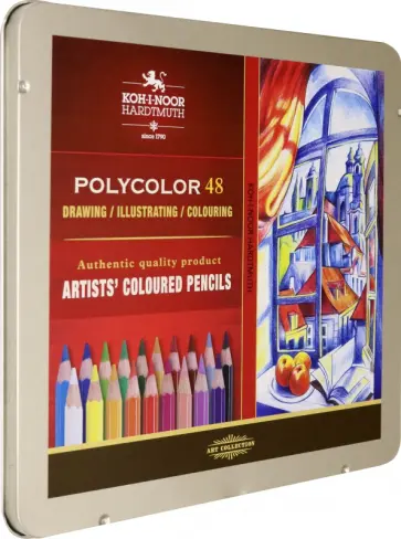 Карандаши цветные художественные Polycolor, 48 цветов обложка книги