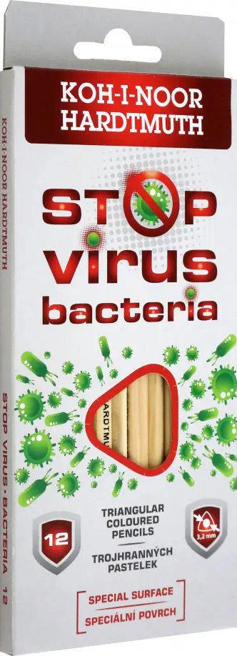 Карандаши цветные Stop Virus Bacteria, 12 цветов Карандаши цветные Stop Virus Bacteria, 12 цветов обложка книги