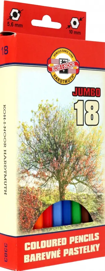 Карандаши цветные Jumbo Omega, 18 цветов обложка книги
