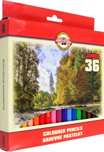 Карандаши цветные Jumbo Omega, 36 цветов обложка книги
