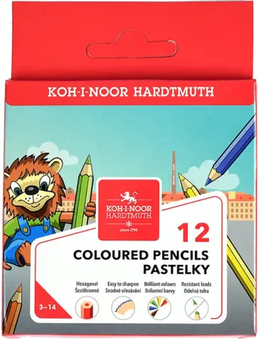 Набор карандашей 6 цветов Лев обложка книги