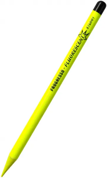 Карандаш цельнографитный в лаке Progresso 8740/01, флуоресцентный, желтый обложка книги