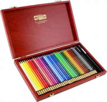 Карандаши акварельные Mondeluz, 36 цветов, с 2 кистями обложка книги