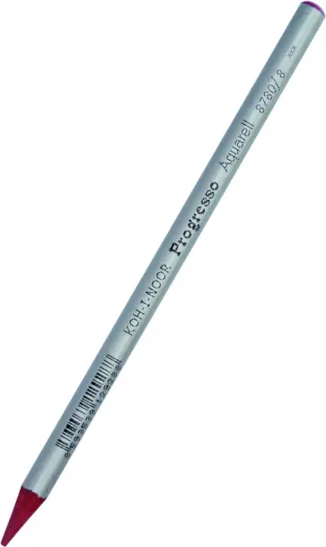 Карандаш цельнографитный в лаке акварельный Progresso 8780/8, бордовый обложка книги