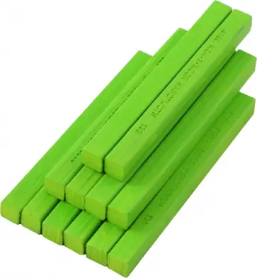 Пастель масляная твердая 8100/133, зеленый желчный, 12 штук обложка книги