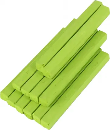 Пастель сухая Toison D`Or 8580/143, лаймовый зеленый, 12 штук обложка книги