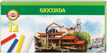 Пастель твердая Gioconda 8112, 12 цветов обложка книги