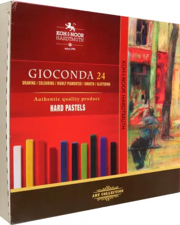 Пастель масляная твердая художественная Gioconda 8114, 24 цвета обложка книги