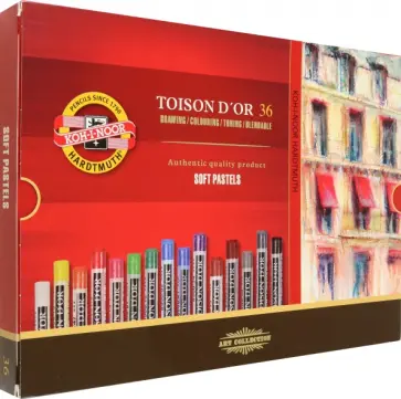 Пастель сухая художественная Toison d`Or Soft 8515, 36 цветов обложка книги