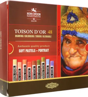 Пастель сухая художественная Toison d`Or Soft Portrait, 48 цветов обложка книги