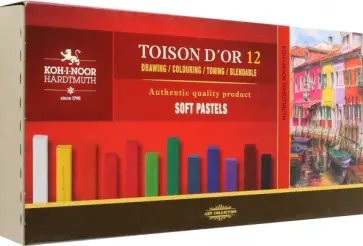 Пастель сухая художественная мягкая Toison d`Or 8582, 12 цветов обложка книги