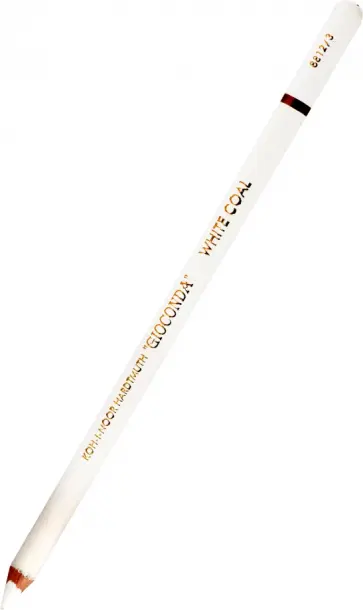 Уголь художественный белый в карандаше Gioconda Extra 8812/3, HB обложка книги