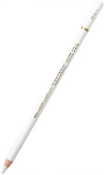 Уголь художественный белый в карандаше Gioconda Extra 8812/4, H обложка книги