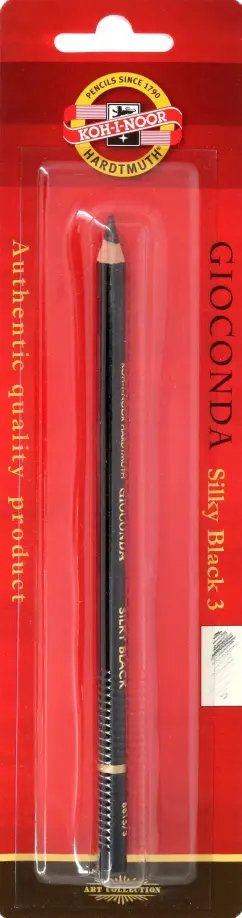 Карандаш цветной Gioconda Silky 8815, черный матовый, H обложка книги