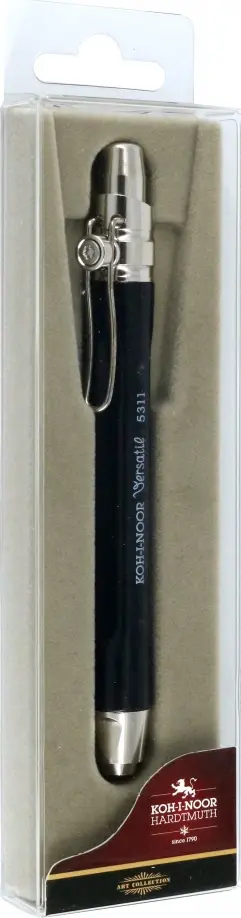 Карандаш цанговый металлический короткий, черный обложка книги