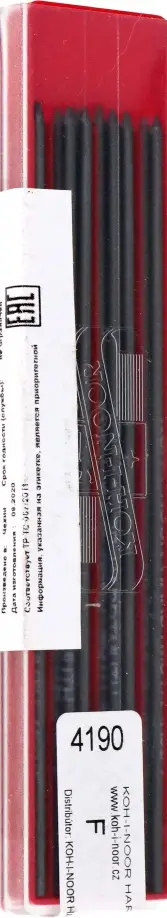 Стержни для цанговых карандашей, F, 12 штук обложка книги