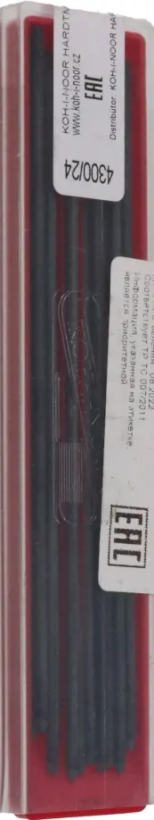 Стержни для цанговых карандашей технические, черные, 12 штук обложка книги