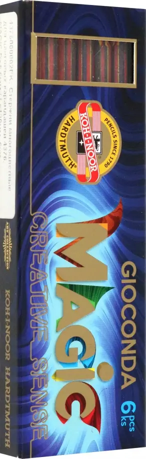 Стержни многоцветные для цанговых карандашей Gioconda Magic 4376, 6 штук обложка книги