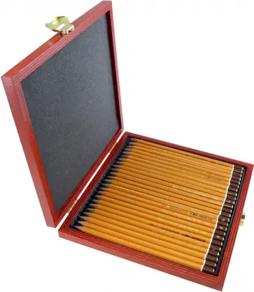 Набор чернографитных карандашей 1504 Art, 8B-2H, 24 штуки обложка книги