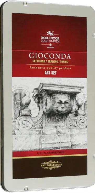 Набор чернографитный Gioconda с карандашами Progresso, 11 предметов обложка книги