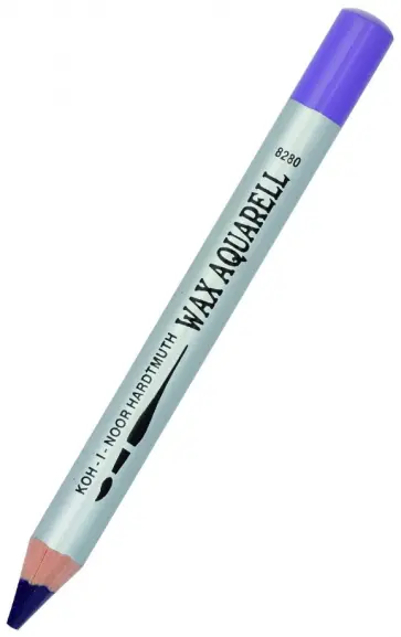 Карандаш восковой акварельный, лавандовый обложка книги