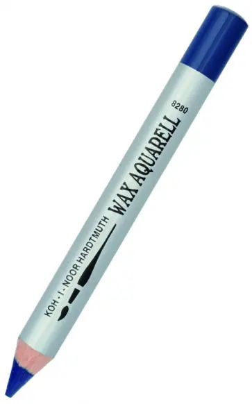 Карандаш восковой акварельный, прусский синий обложка книги