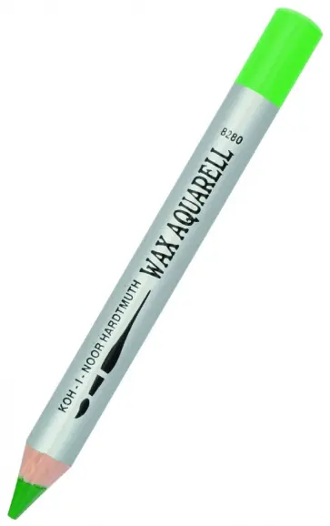 Карандаш восковой акварельный, весенний зеленый обложка книги