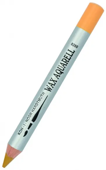 Карандаш восковой акварельный, охра светлая обложка книги