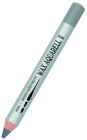 Карандаш восковой акварельный серый платиновый обложка книги