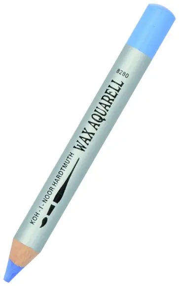 Карандаш восковой акварельный горный голубой обложка книги