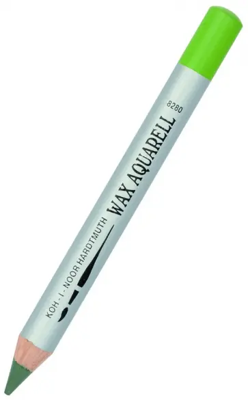 Карандаш восковой акварельный оливковый светлый обложка книги