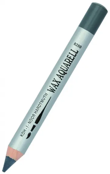 Карандаш восковой акварельный серый средний обложка книги